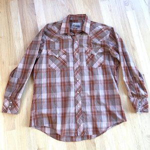 Vintage ATB Authentic Western Plaid Shirt